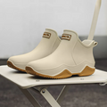 Fashionable Short-Cut Unisex Rain Boots ¨C Waterproof, Anti-Slip, All-Season PVC Fishing & Work Boots