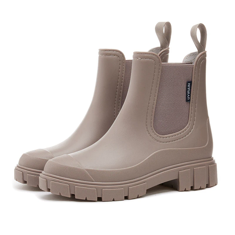 Women¡¯s Chelsea Rain Boots Waterproof Anti-Slip Outdoor