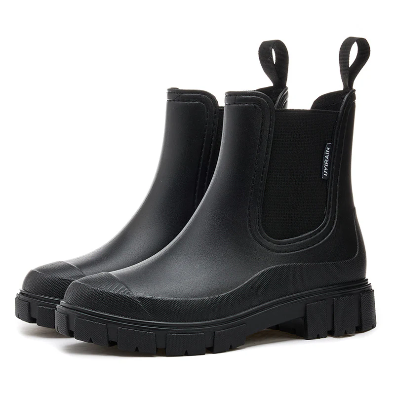 Women¡¯s Chelsea Rain Boots Waterproof Anti-Slip Outdoor