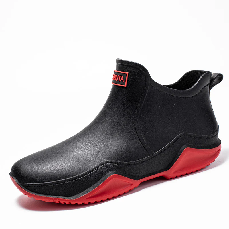 Fashionable Short-Cut Unisex Rain Boots ¨C Waterproof, Anti-Slip, All-Season PVC Fishing & Work Boots