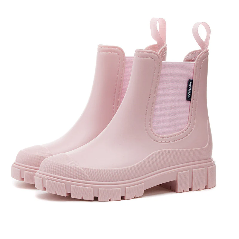 Women¡¯s Chelsea Rain Boots Waterproof Anti-Slip Outdoor