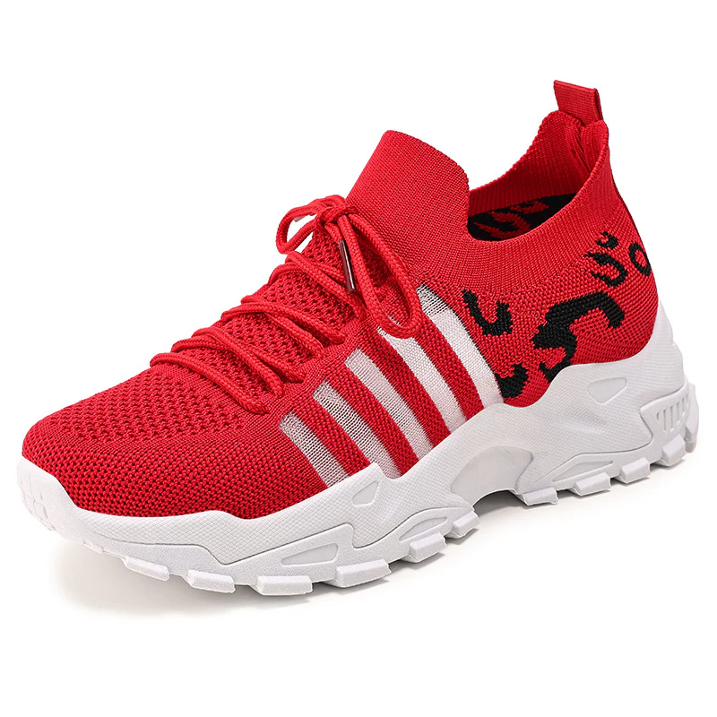 Women¡¯s FlyStep Knit Sneakers ¨C Leopard Print Lightweight Slip-On Shoes