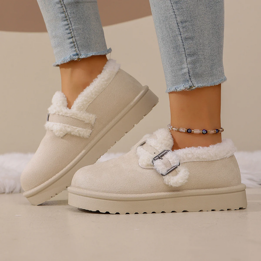 Women's BerryBirk Cozy Clogs ¨C Retro Faux Fur Platform Snow Boots
