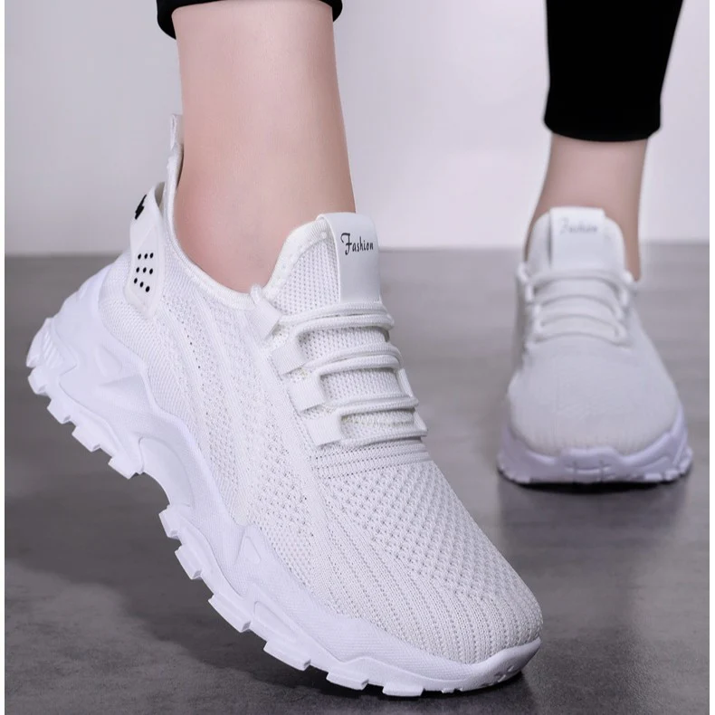 Women¡¯s AirWeave Sneakers ¨C Breathable Mesh Lightweight Flat Shoes