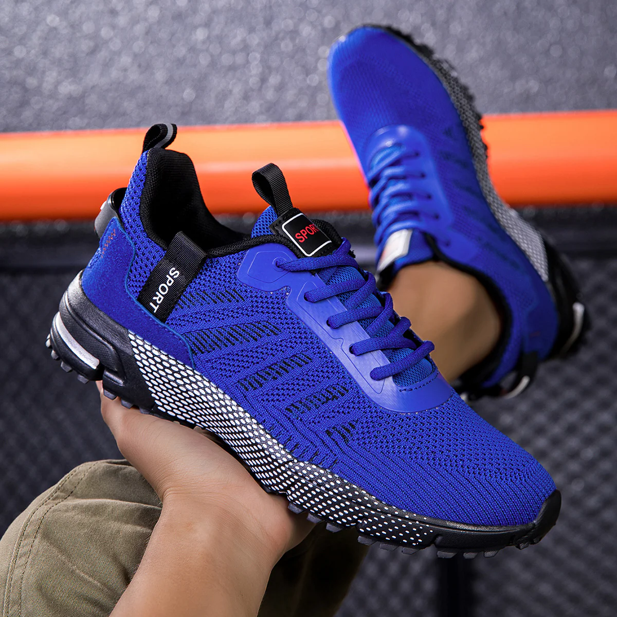 Pulse Men¡¯s Breathable Chunky Sneakers ¨C Mesh Casual Outdoor Running Shoes