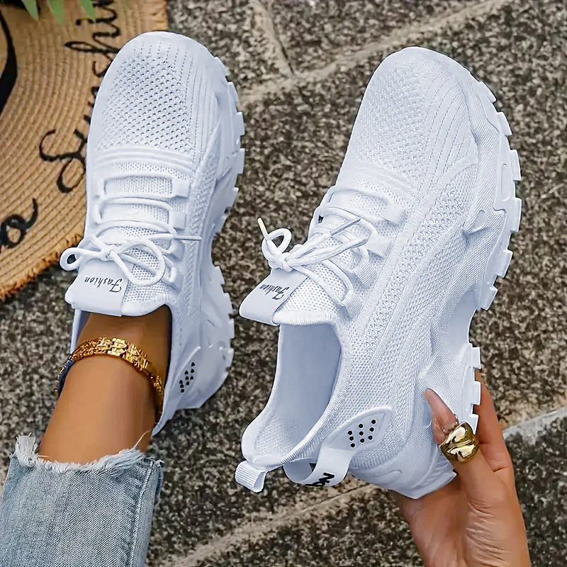 Women¡¯s AirWeave Sneakers ¨C Breathable Mesh Lightweight Flat Shoes