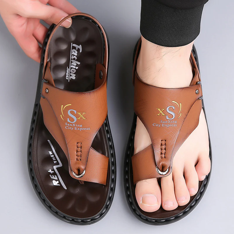 Drift Men¡¯s 2-Way Summer Sandals ¨C Convertible Slides with Adjustable Backstrap