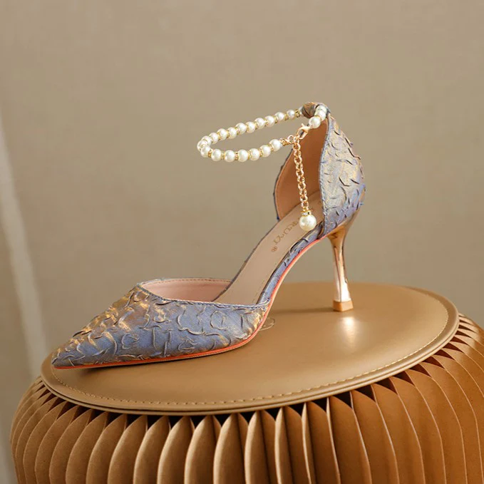 Women¡¯s Am¨¦lie Minimalist Buckle Strap Pointed-Toe High Heels ¨C Slim Stiletto Office & Evening Shoes
