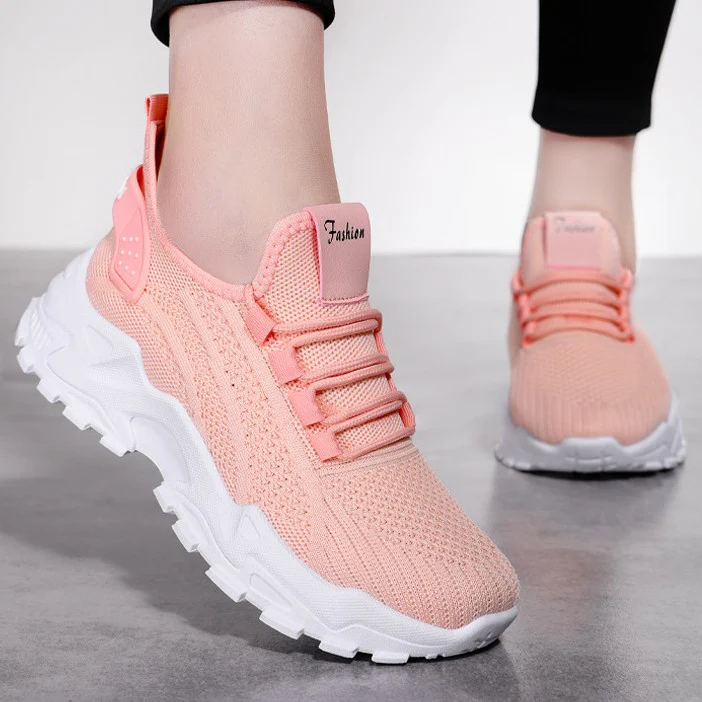 Women¡¯s AirWeave Sneakers ¨C Breathable Mesh Lightweight Flat Shoes