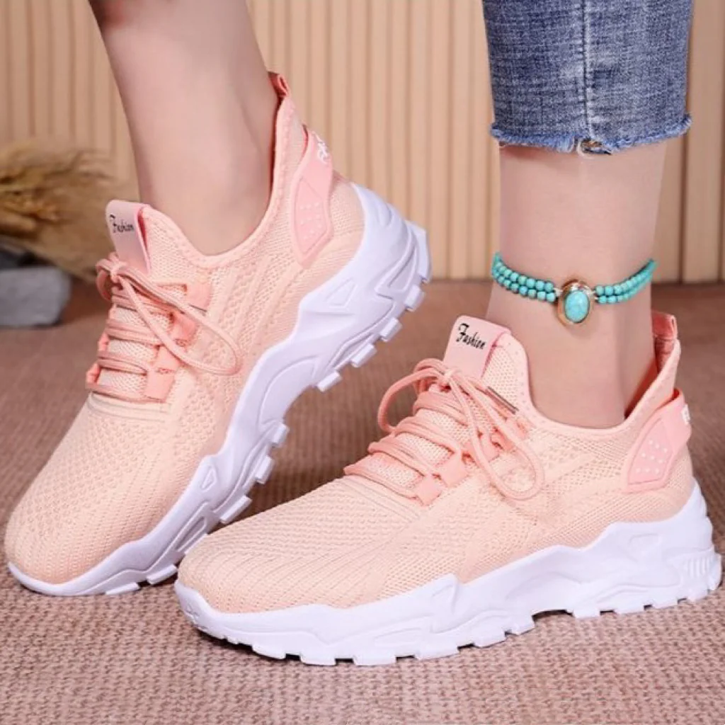Women¡¯s AirWeave Sneakers ¨C Breathable Mesh Lightweight Flat Shoes
