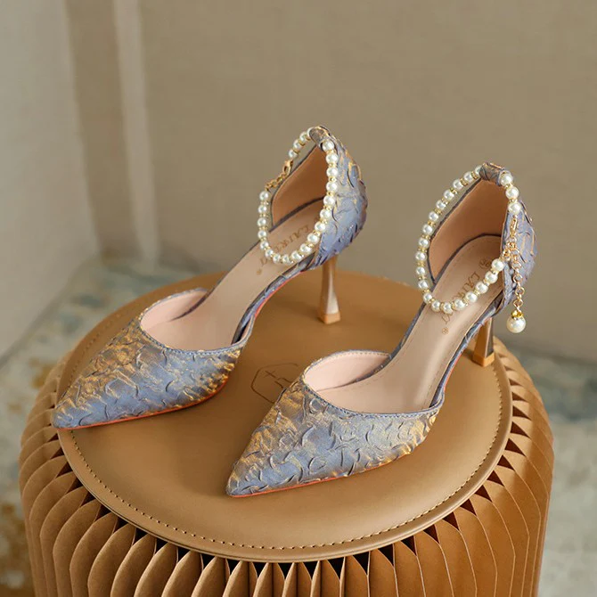 Women¡¯s Am¨¦lie Minimalist Buckle Strap Pointed-Toe High Heels ¨C Slim Stiletto Office & Evening Shoes