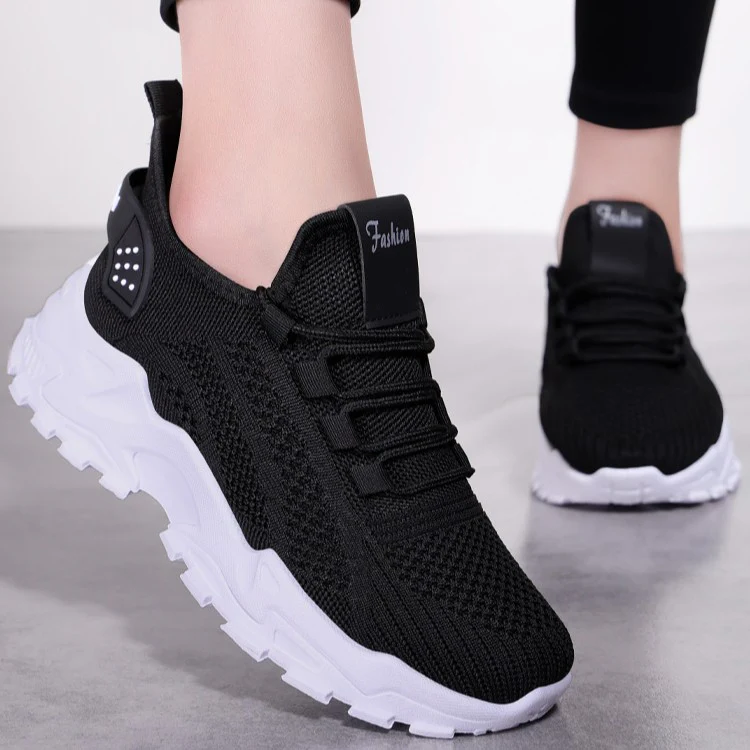 Women¡¯s AirWeave Sneakers ¨C Breathable Mesh Lightweight Flat Shoes