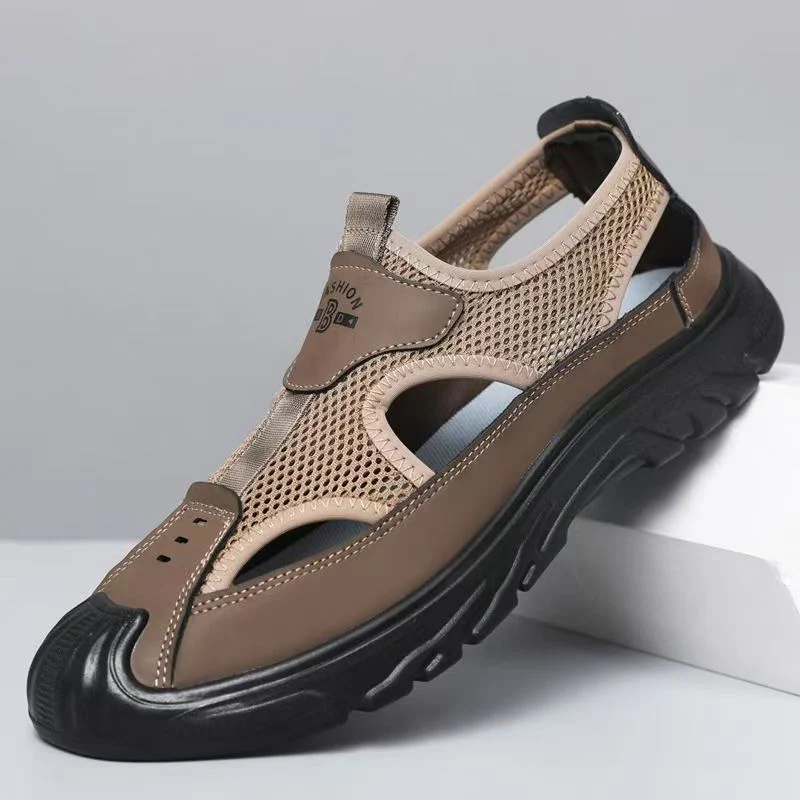 Aero Men¡¯s Breathable Closed-Toe Sandals ¨C Lightweight Mesh Outdoor Casual Beach Shoes