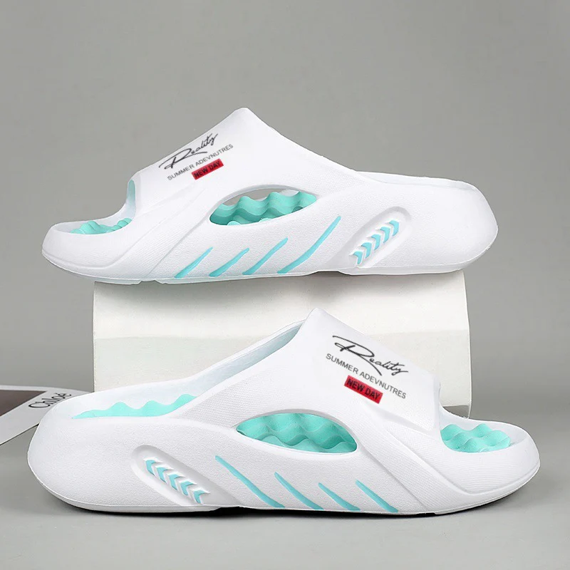 Unisex Atlas Logo Slides ¨C Street Style Cushioned Anti-Slip Beach Sandals