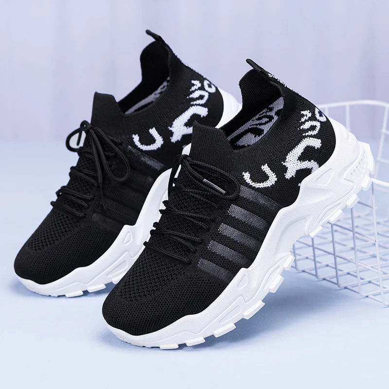 Women¡¯s FlyStep Knit Sneakers ¨C Leopard Print Lightweight Slip-On Shoes