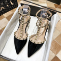 Women¡¯s Studded Pointed Toe Low Heels