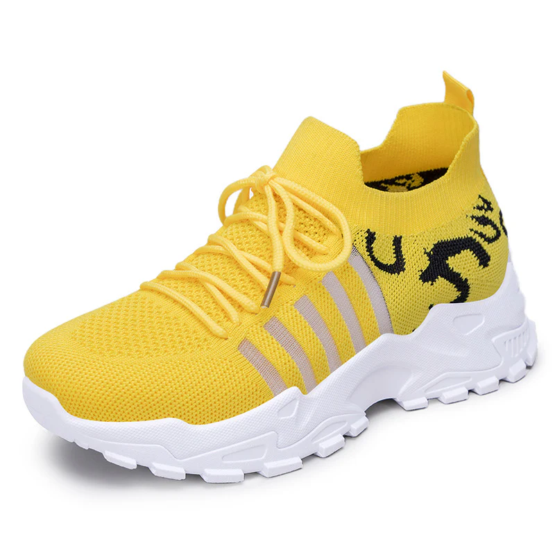 Women¡¯s FlyStep Knit Sneakers ¨C Leopard Print Lightweight Slip-On Shoes