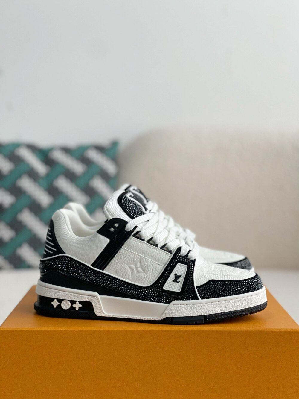 Louis Vuitton LV Trainer Sneaker ¡®Denim Monogram Black Diamond¡¯