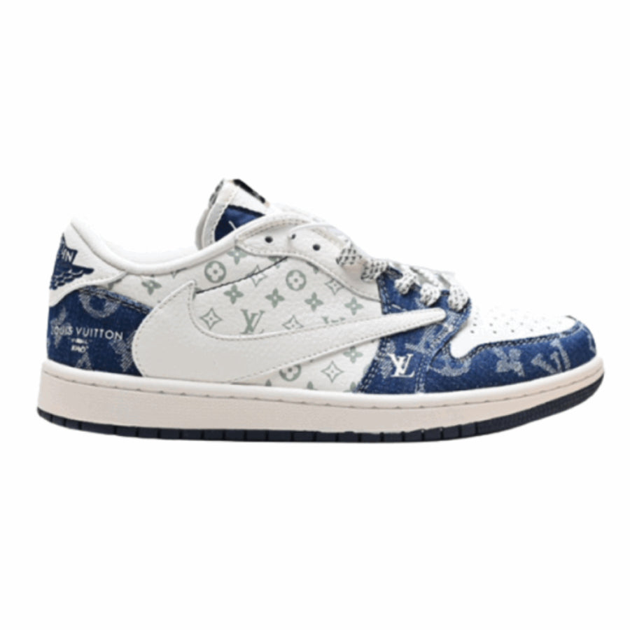 Louis Vuitton x Nike Air Jordan 1 Low ¡°Monogram Denim¡± (Custom)