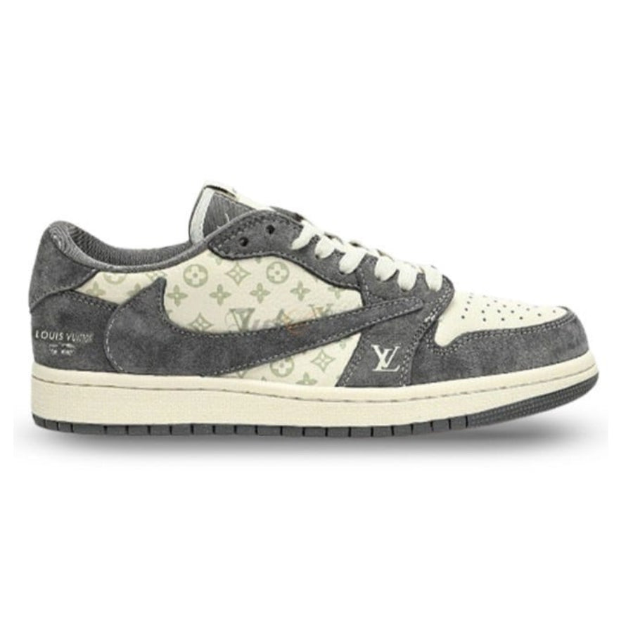 Louis Vuitton x Nike Air Jordan 1 Low ¡°Green Monogram Suede¡± (Custom)