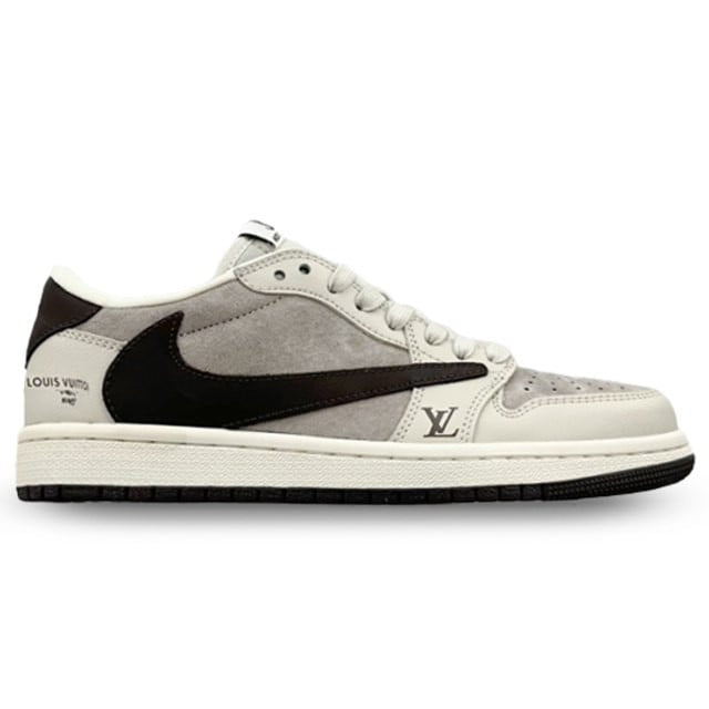 Louis Vuitton x Nike Air Jordan 1 Low ¡°Shadow Grey Suede¡± (Custom)