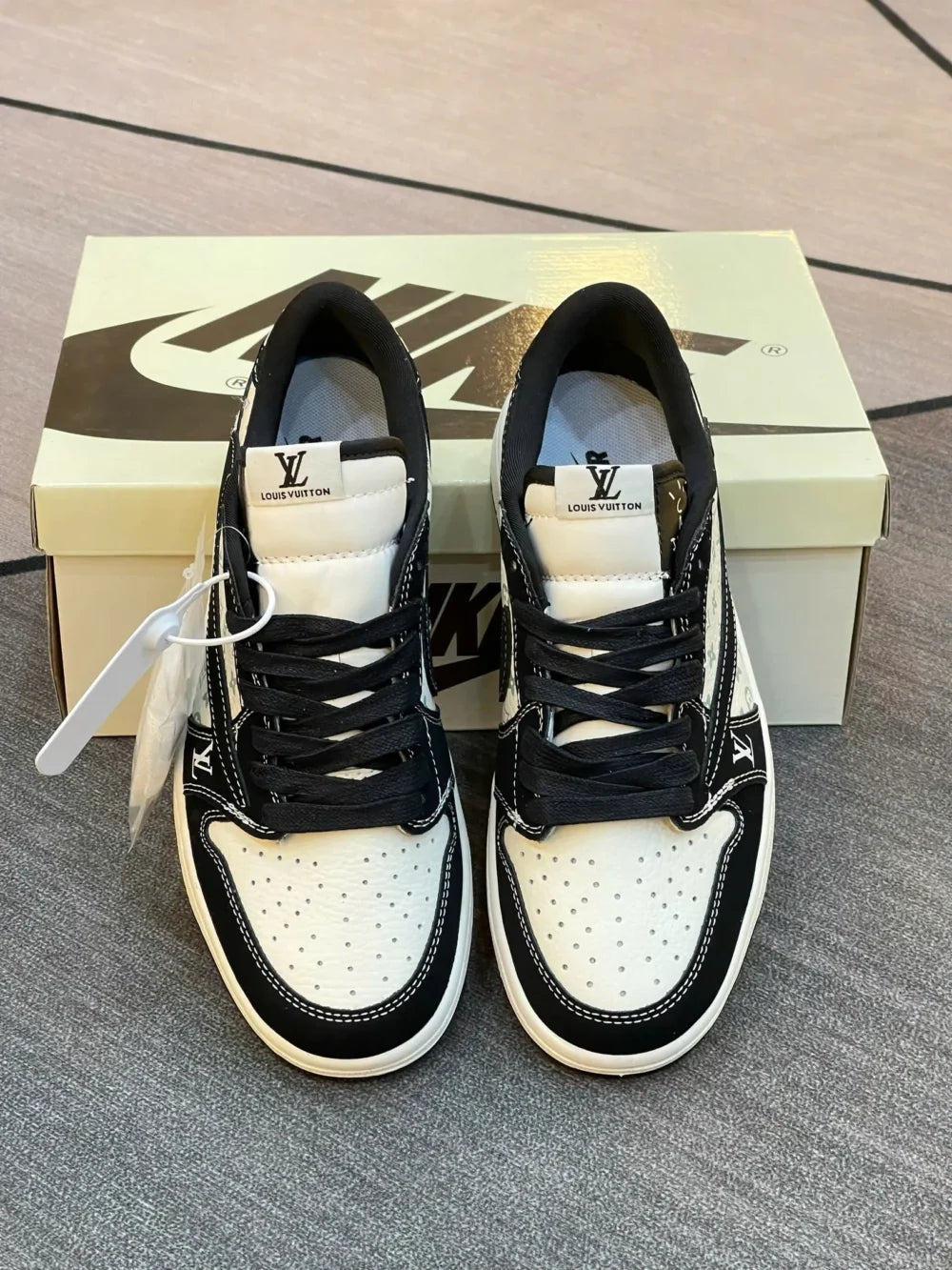Louis Vuitton x Nike Air Jordan 1 Low ¡°Panda Monogram¡± (Custom)