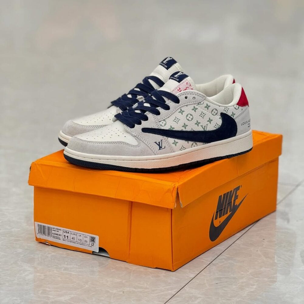 Louis Vuitton x Nike Air Jordan 1 Low ¡°Tricolor Monogram¡± (Custom)