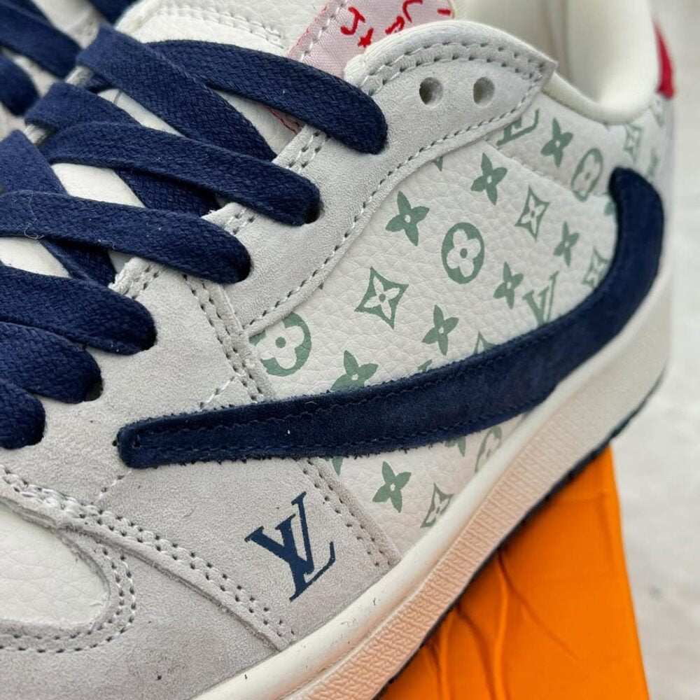 Louis Vuitton x Nike Air Jordan 1 Low ¡°Tricolor Monogram¡± (Custom)
