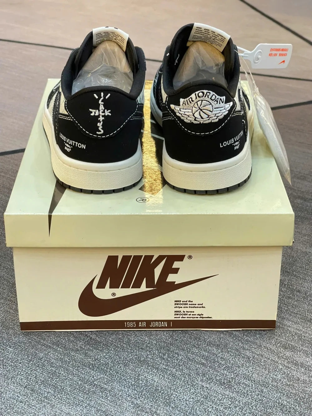 Louis Vuitton x Nike Air Jordan 1 Low ¡°Panda Monogram¡± (Custom)