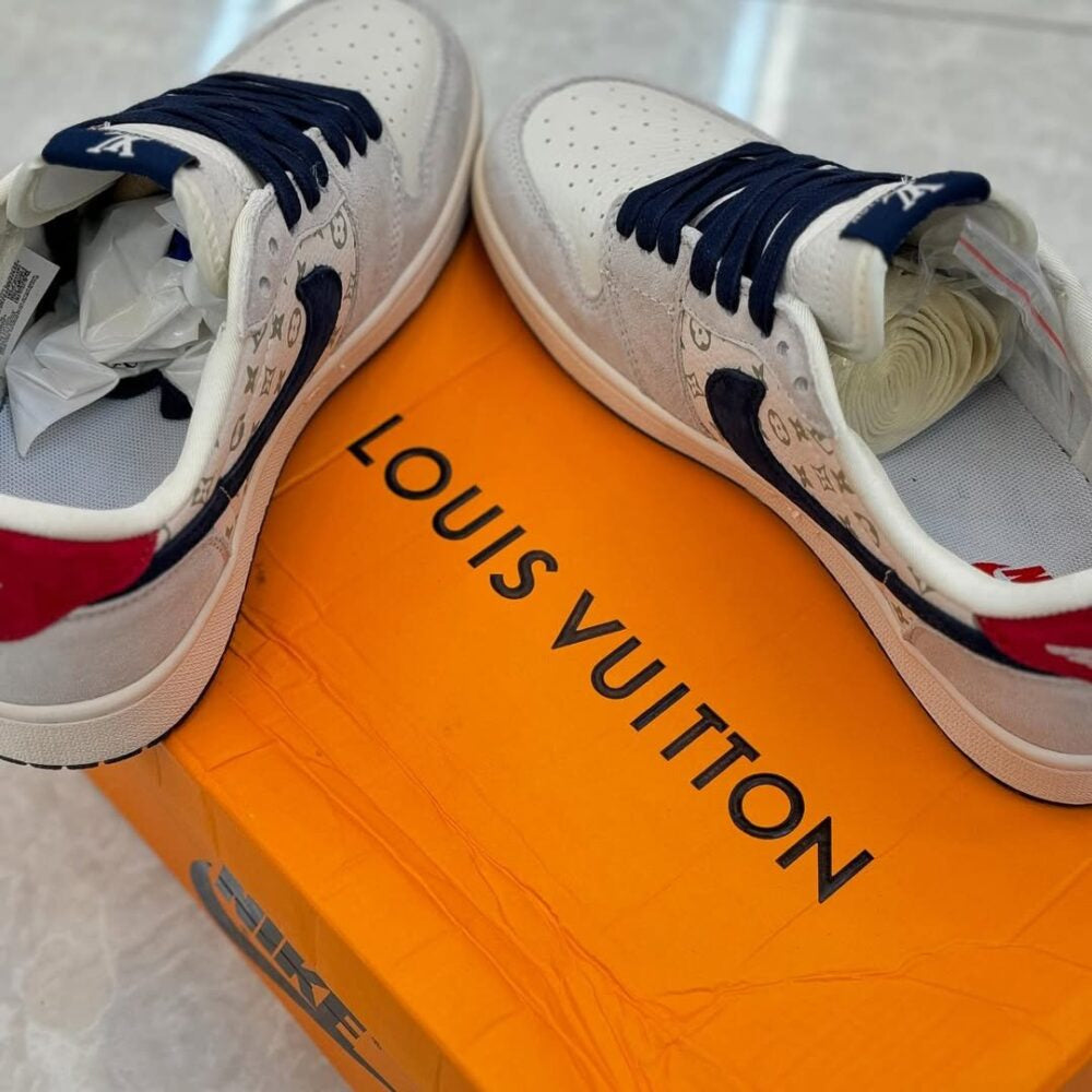 Louis Vuitton x Nike Air Jordan 1 Low ¡°Tricolor Monogram¡± (Custom)