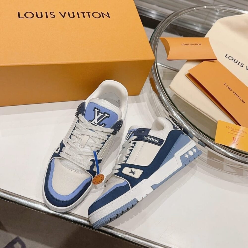 Louis Vuitton LV Trainer ¡°Blue Beige¡±