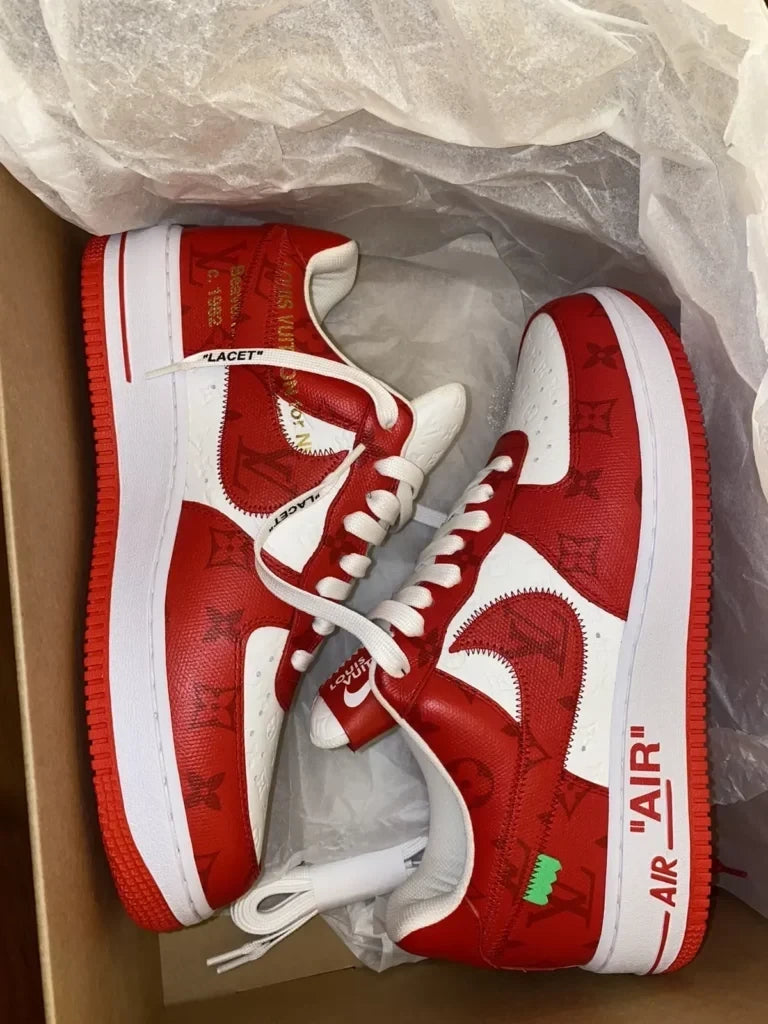 Louis Vuitton x Nike Air Force 1 Low ¡®By Virgil Abloh White/Red¡¯