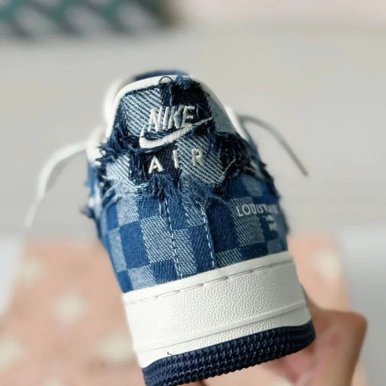Louis Vuitton x Nike Air Force 1 Low ¡°Blue Damier Denim¡±