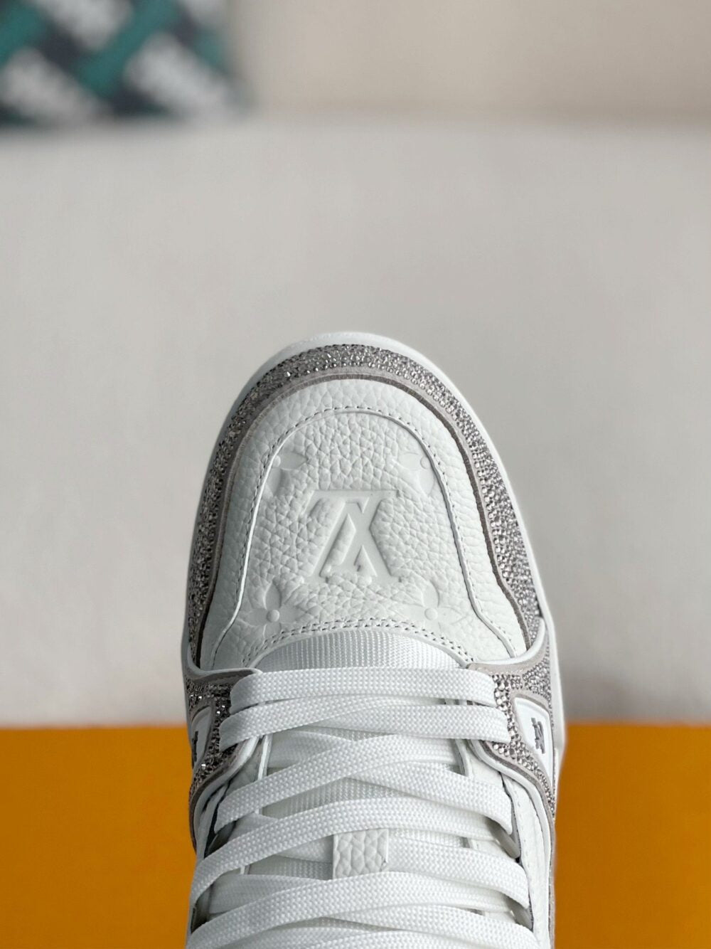 Louis Vuitton LV Trainer Sneaker ¡®Denim Monogram Grey Diamond¡¯