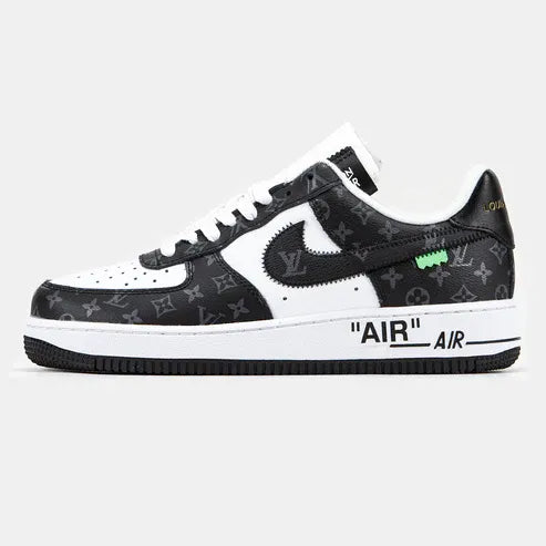 Louis Vuitton x Nike Air Force 1 Low ¡®Virgil Abloh ¨C Black White Monogram¡¯