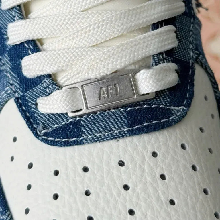 Louis Vuitton x Nike Air Force 1 Low ¡°Blue Damier Denim¡±