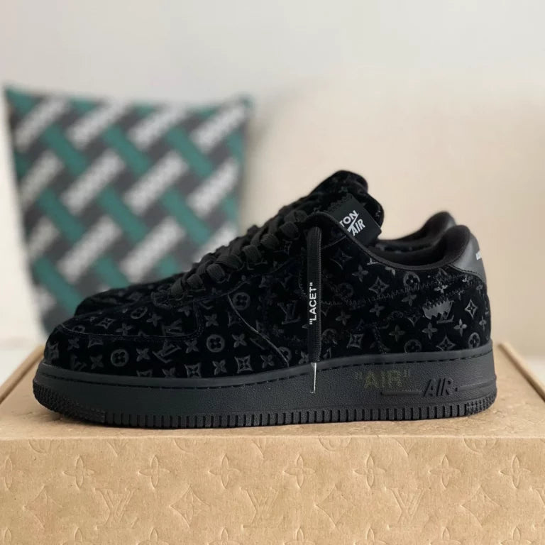 Louis Vuitton x Nike Air Force 1 Low ¡®Triple Black¡¯