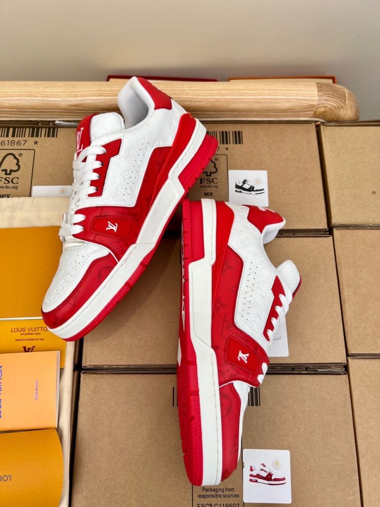 Louis Vuitton LV ¡¯54¡¯ Trainer Red White Sneaker
