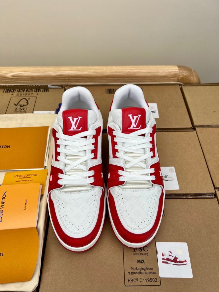 Louis Vuitton LV ¡¯54¡¯ Trainer Red White Sneaker
