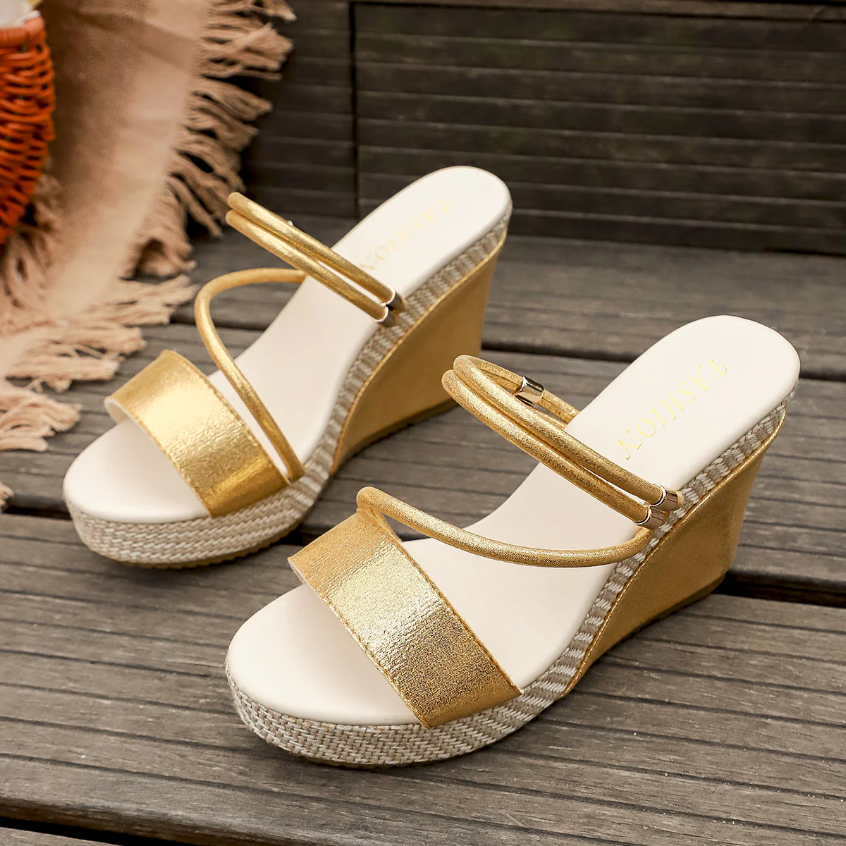 Women¡¯s VelvetAir Ankle-Strap Platform Wedge Sandals ¨C Breathable Suede Elegant Shoes