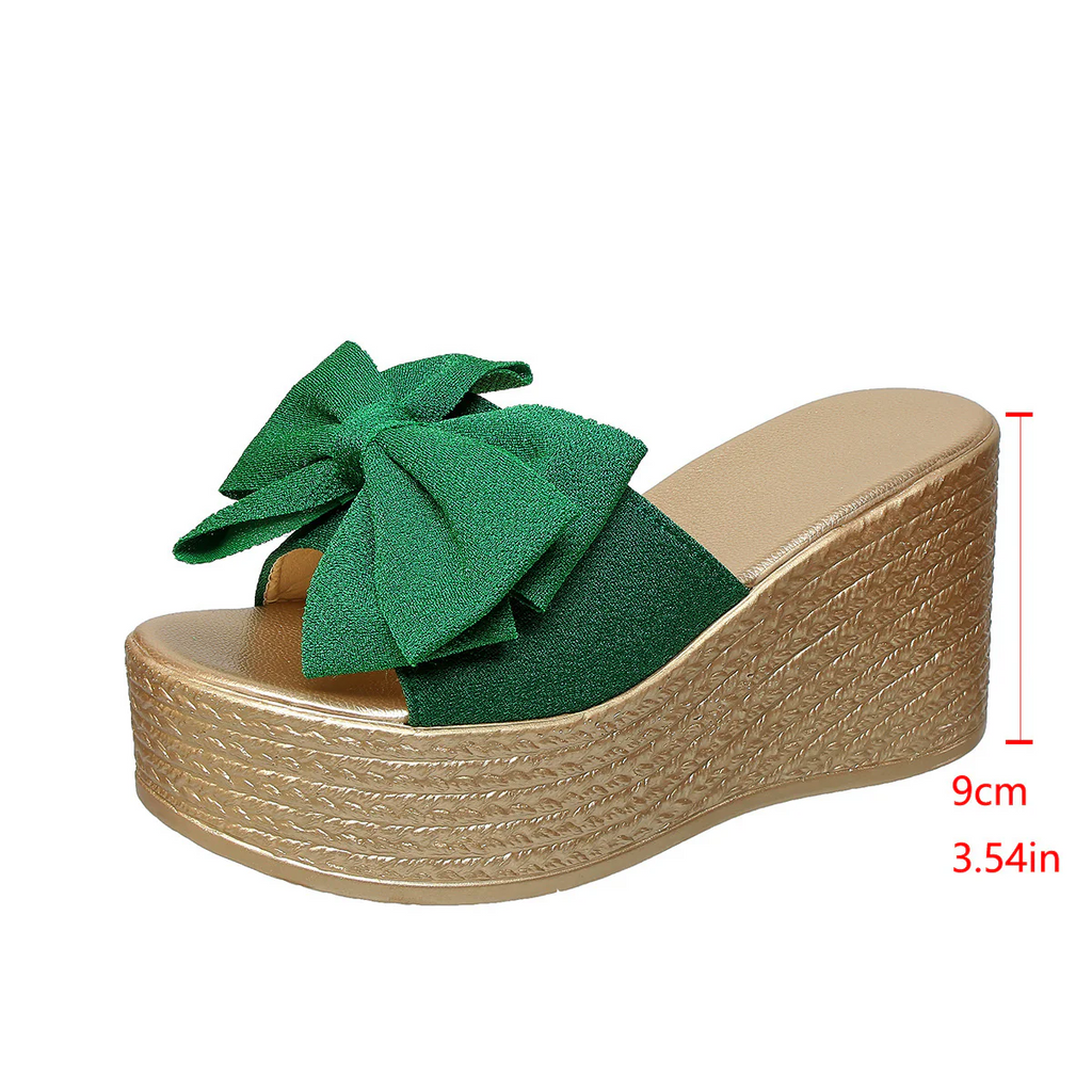 Bootara Women¡¯s BowBella Platform Wedge Sandals ¨C Chunky Flatform Summer Shoes